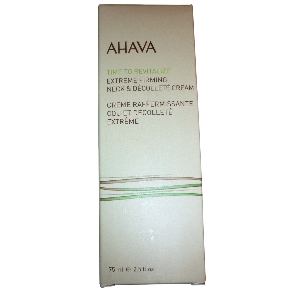 AHAVA Time to Revitalize Extreme Firming Neck & Decollete Cream 2.5oz New in Box